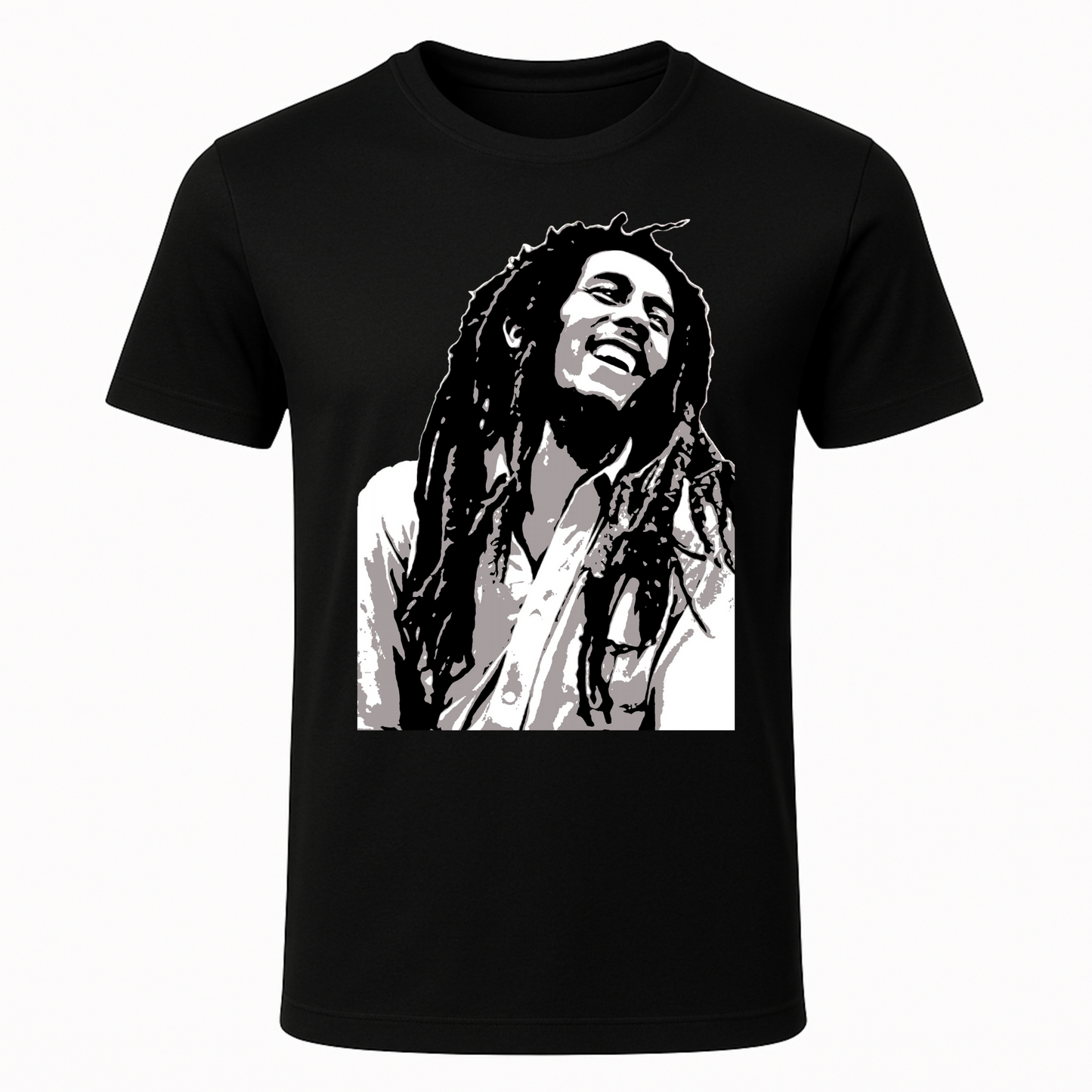 Bob Marley_Blk & Wht_Cruddy Coleman_T-Shirt