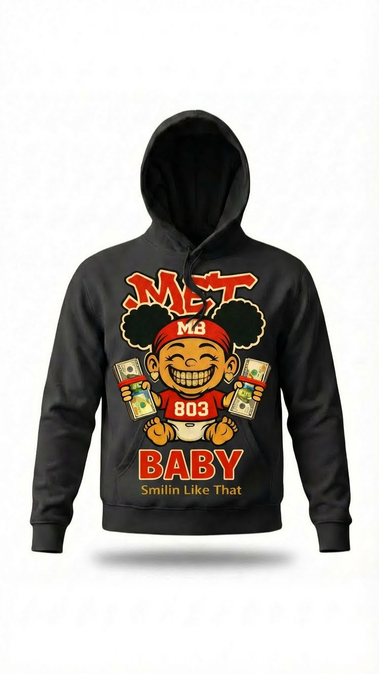 Women_Red-Gold_Met Baby_with Grillz_Cruddy Coleman_Hoodie