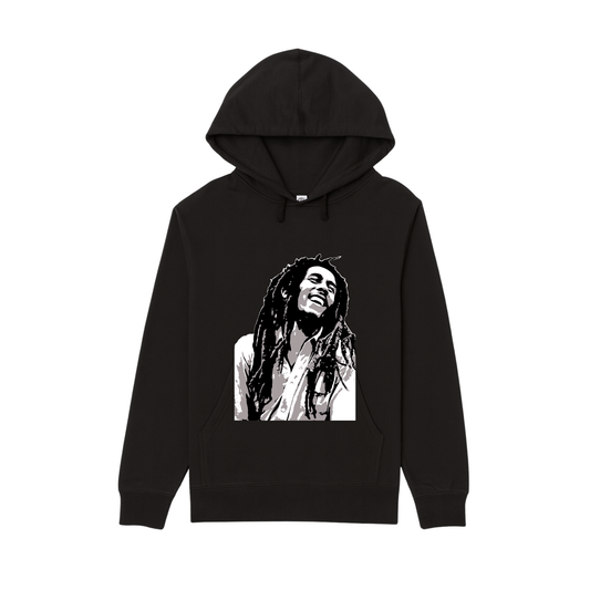 Bob Marley_Blk & Wht_Cruddy Coleman_Hoodie