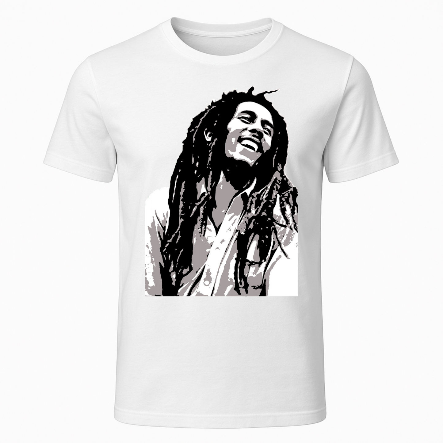 Bob Marley_Blk & Wht_Cruddy Coleman_T-Shirt