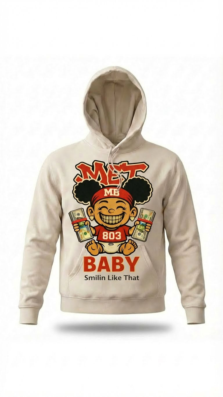 Women_Red-Gold_Met Baby_with Grillz_Cruddy Coleman_Hoodie