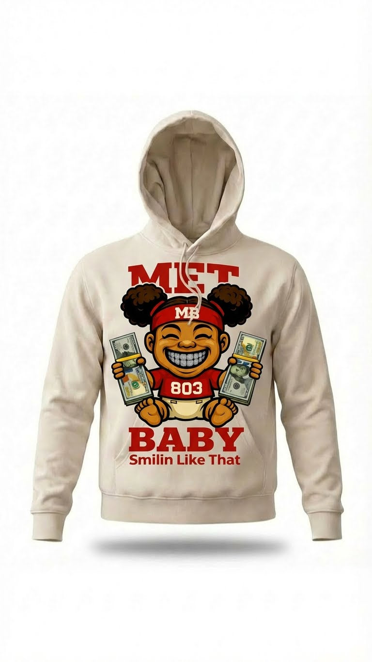 Women_Red_Met Baby_with Grillz_Cruddy Coleman_Hoodie