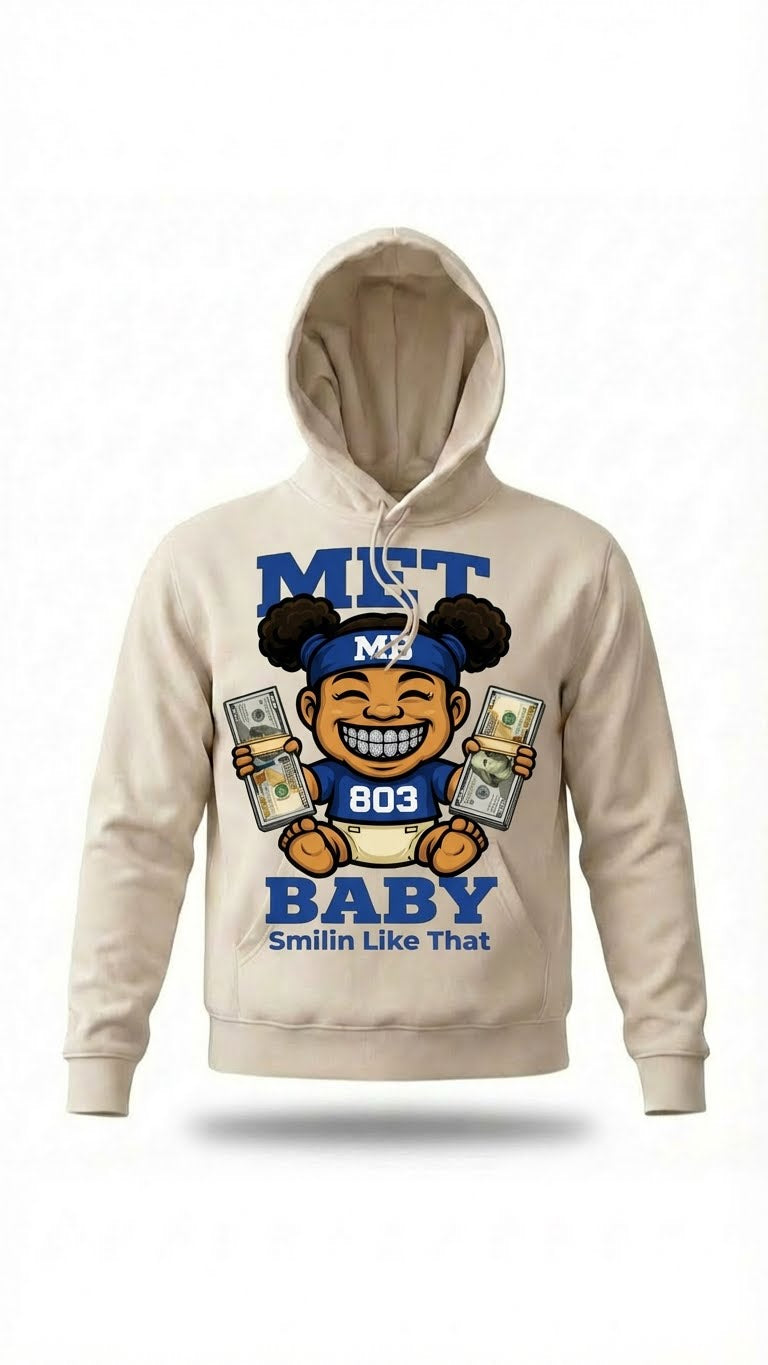 Women_Royal Blue_Met Baby_with Grillz_Cruddy Coleman_Hoodie