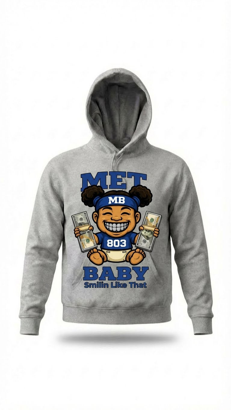 Women_Royal Blue_Met Baby_with Grillz_Cruddy Coleman_Hoodie