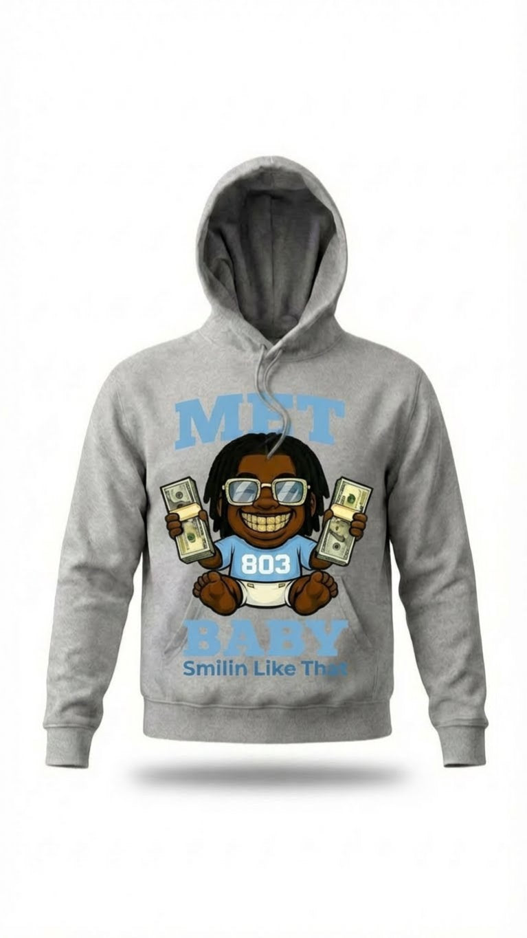 Men_Carolina Blue_Met Baby_with Dreads_Cruddy Coleman_Hoodie