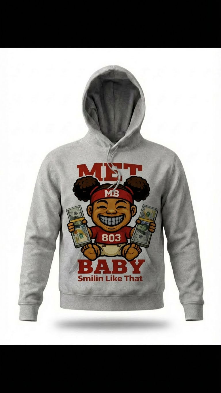 Women_Red_Met Baby_with Grillz_Cruddy Coleman_Hoodie