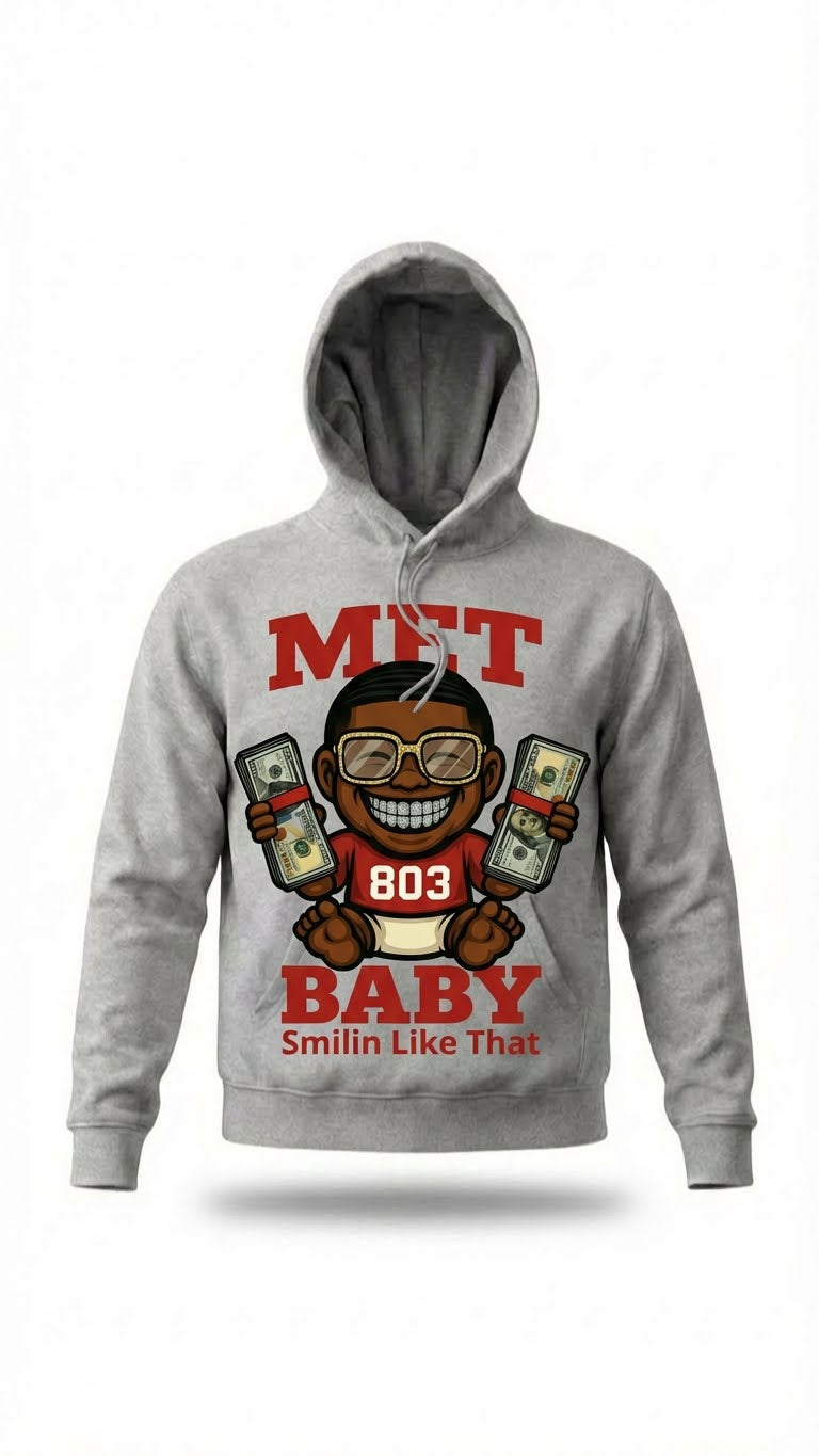 Men_Red_Met Baby_with Cesar Cut_Cruddy Coleman_Hoodie
