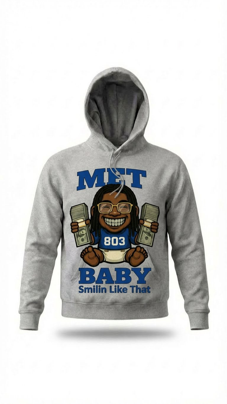 Men_Royal Blue_Met Baby_with Grillz_Cruddy Coleman_Hoodie