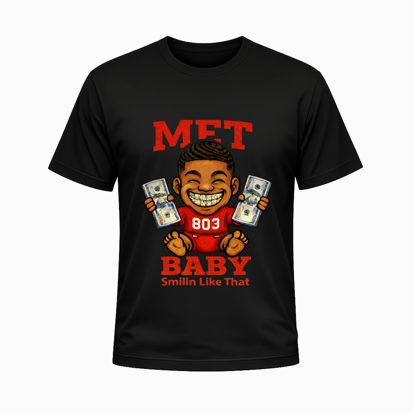 Mens_Red_Met Baby_T-Shirt
