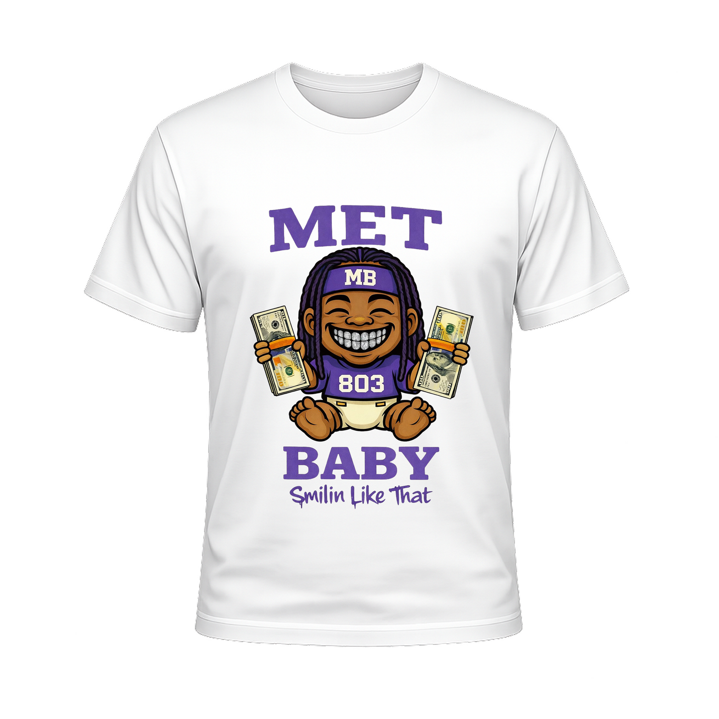 Mens_Purple_Met Baby_T-Shirt