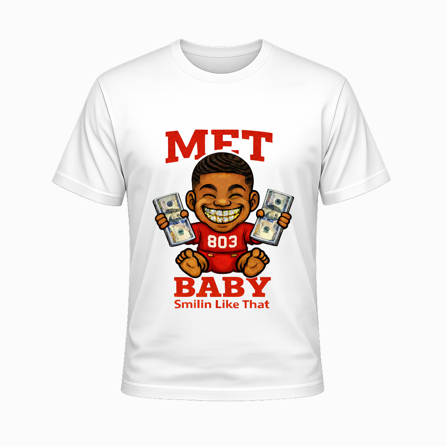 Mens_Red_Met Baby_T-Shirt