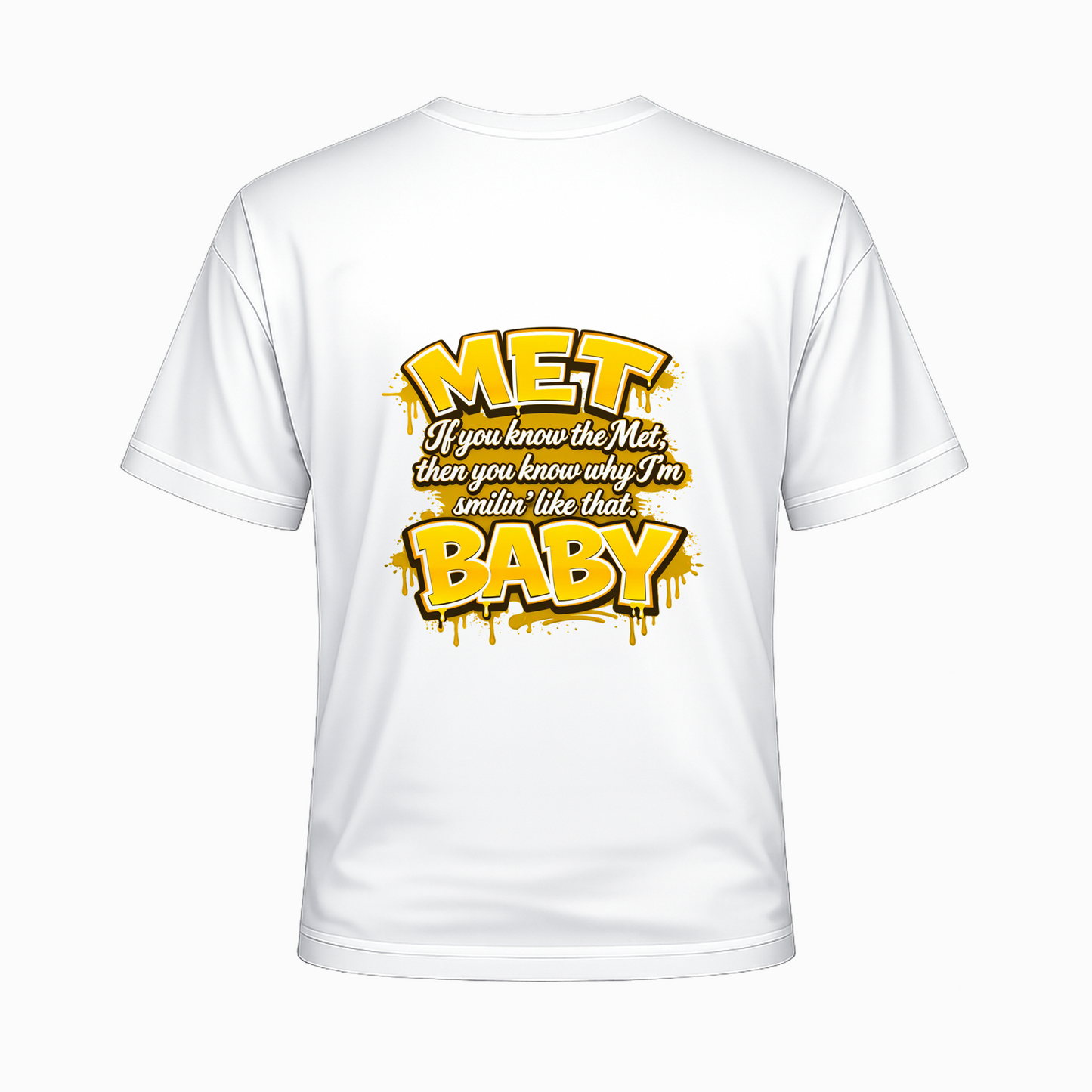 Mens_Yellow_Met Baby_T-Shirt