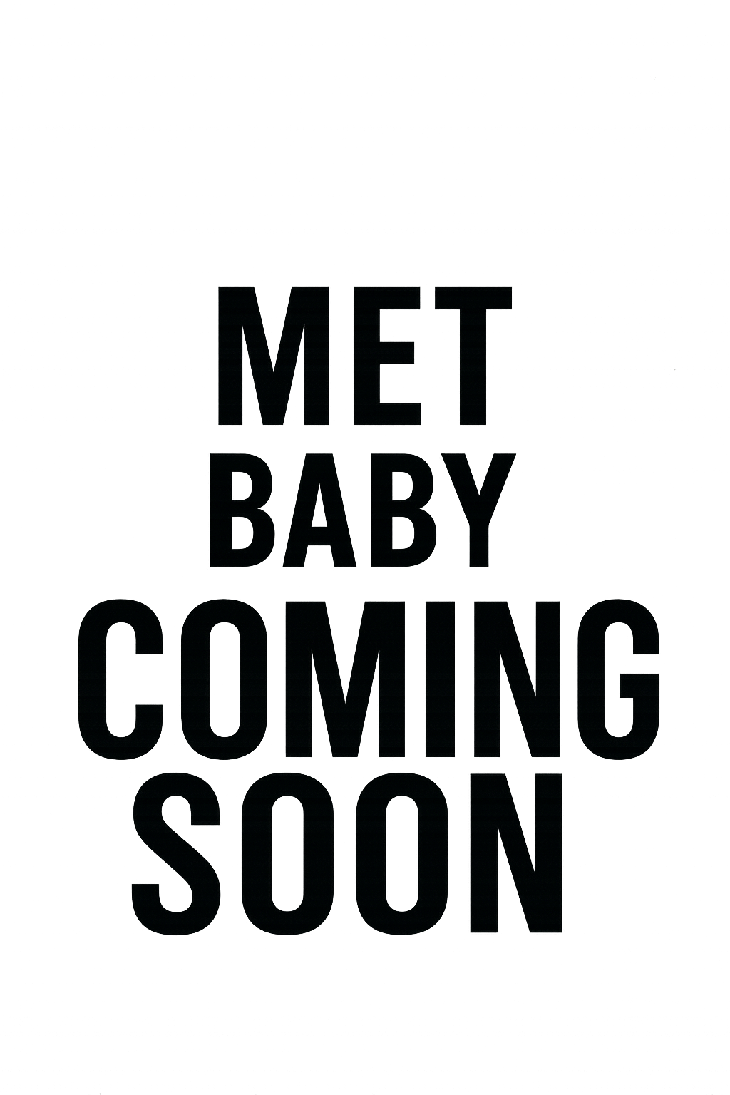 White Met Baby Coming Soon