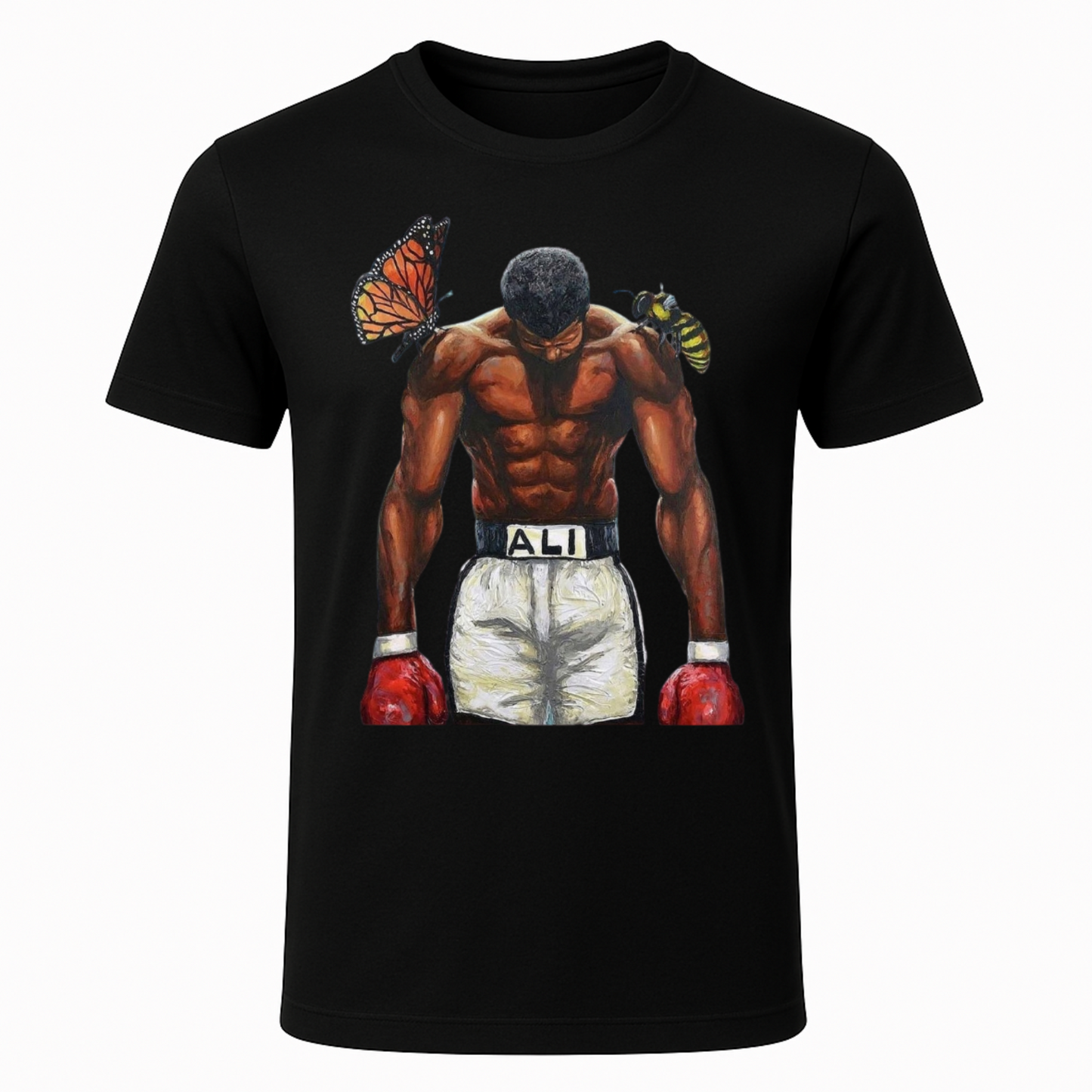 Muhammad Ali Butter Fly Bee_Cruddy Coleman_T-Shirt