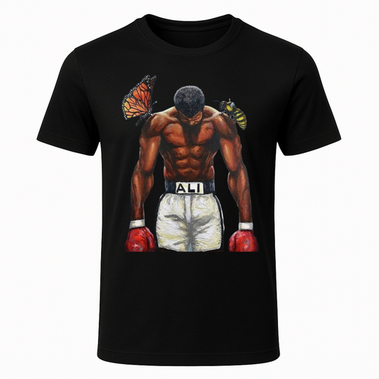 Muhammad Ali Butter Fly Bee_Cruddy Coleman_T-Shirt