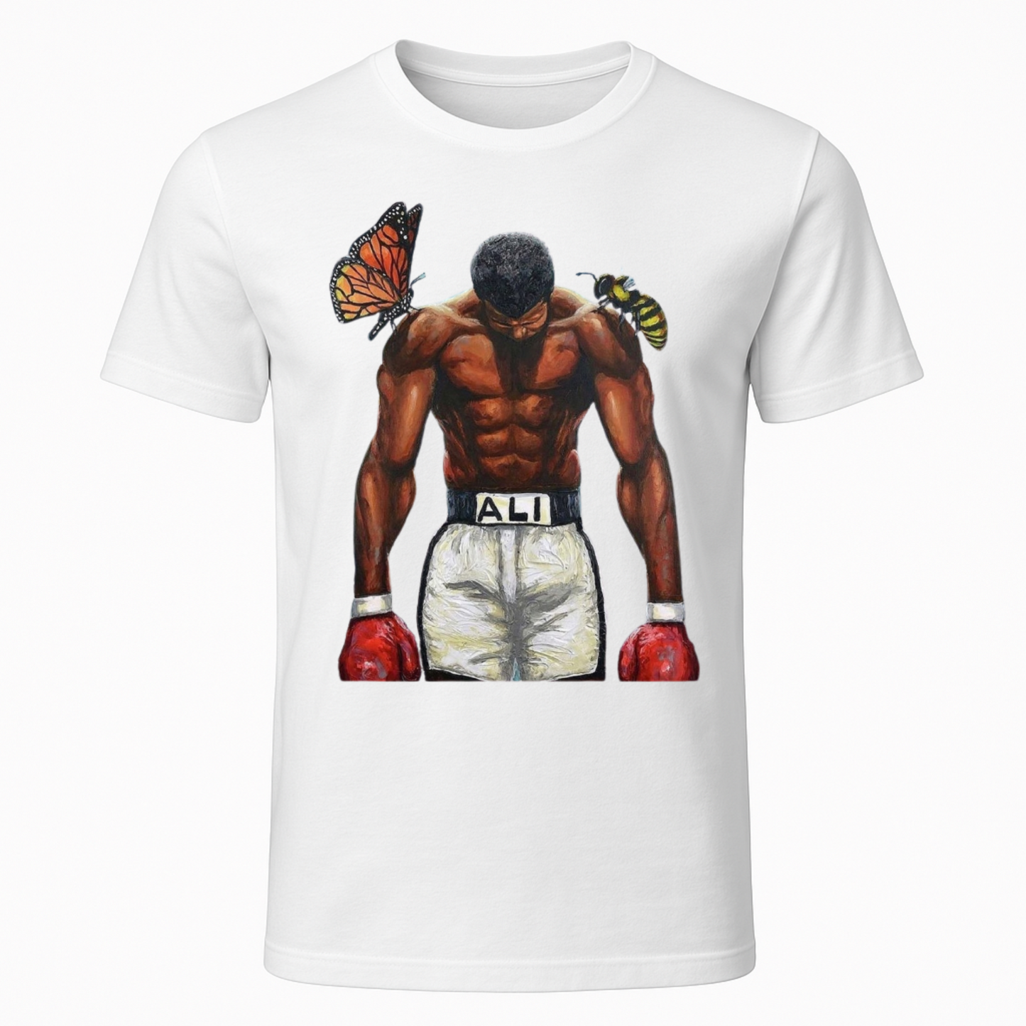 Muhammad Ali Butter Fly Bee_Cruddy Coleman_T-Shirt